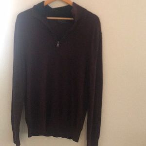 Maroon Quarterzip - banana republic